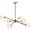 Lampa wisząca na korytarz Cosmic ST-8954-P6 Step przezroczysta złota