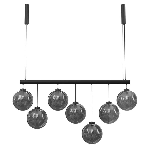 Wisząca lampa jadalniana DOHAR 9144 Shilo balls szkło dymione czarna