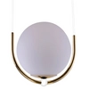 Zwis kula nad stół BALOS okrągła lampa wisząca modernistyczna biała