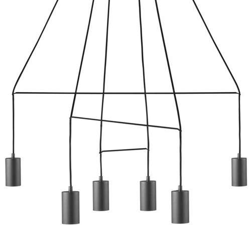LAMPA wisząca IMBRIA 9677 Nowodvorski OPRAWA zwis kable  pająk  czarny