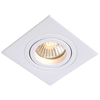 Wpuszczana LAMPA sufitowa METIS LP-2780/1RS WH Light Prestige metalowa OPRAWA kwadratowy WPUST do zabudowy biały