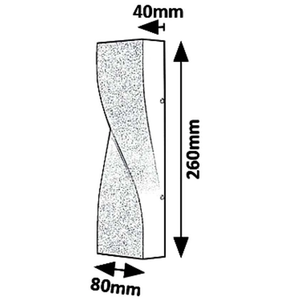 Ścienna LAMPA elewacyjna FOLLINA 8154 Rabalux ogrodowa OPRAWA metalowa LED 11W 4000K kinkiet outdoor IP65 czarny