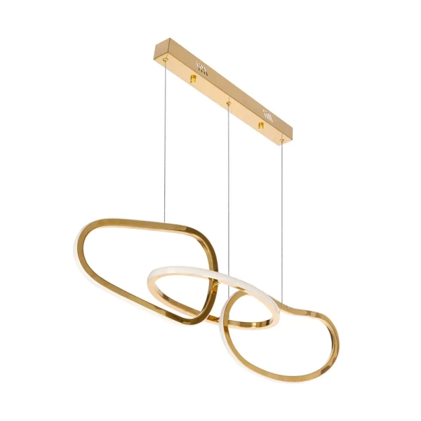 Designerska lampa wisząca Anneli 33-35639 LED 30W 3000K pierścienie złote