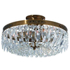 LAMPA sufitowa STROMSHOLM 100613 Markslojd metalowa OPRAWA okrągły plafon crystal glamour antyczny mosiądz przezroczysty