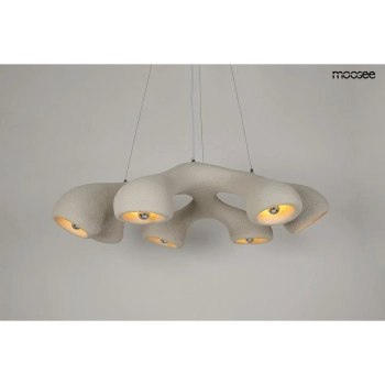 Wisząca lampa do jadalni NIDO biała MSE1501100451 7xE27 nad stół