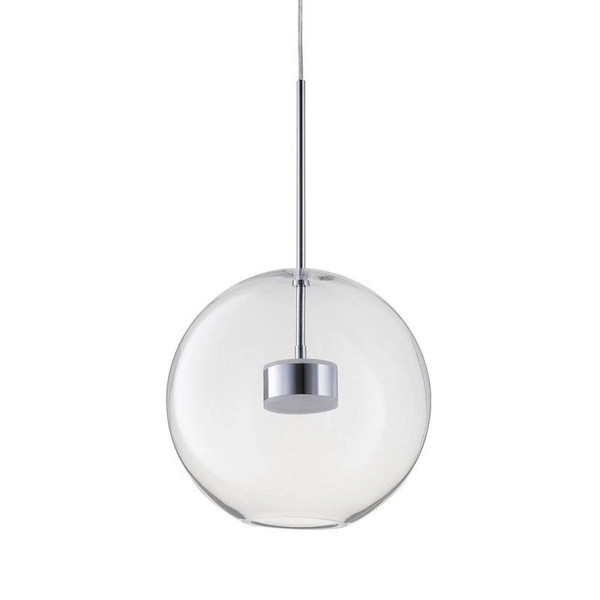 Wisząca lampa Bubbles ST-0801-1 Step LED 28W 3000K kula szklana chrom