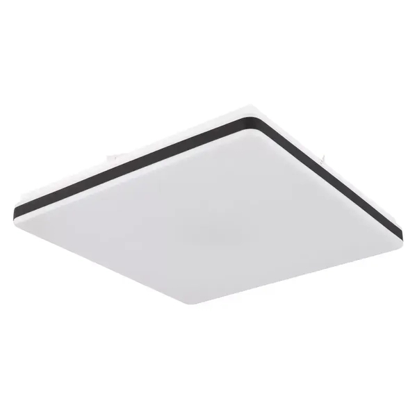 Kwadratowy plafon ULLY 48025OBSH Globo LED 24W 2700-6500K biały czarny
