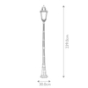 Stojąca lampa do ogrodu Baltimore BT5-L Elstead zewnętrzna IP44 brązowa