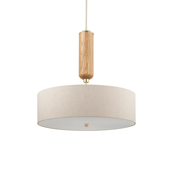 Wisząca lampa z abażurem Natura NAT-ZWD-4 (Z) ekologiczna lniana