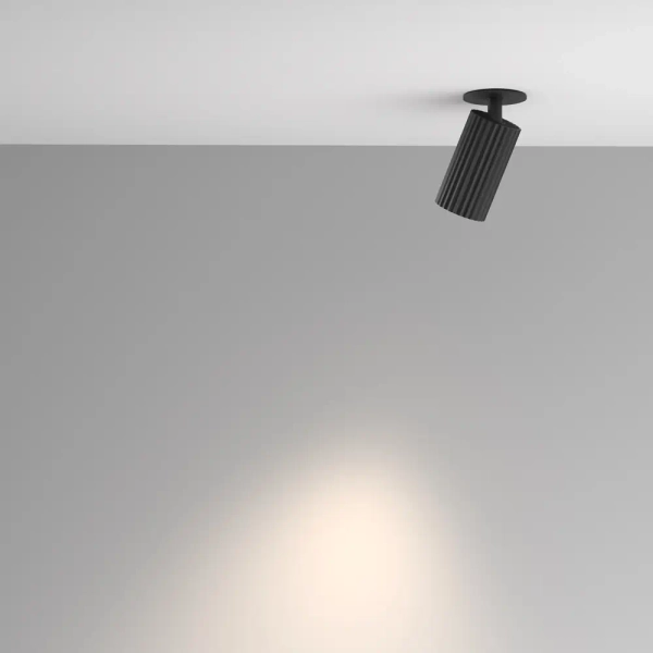 Wpuszczana regulowana oprawa sufitowa Calipso C110CL-01-GU10-B czarna