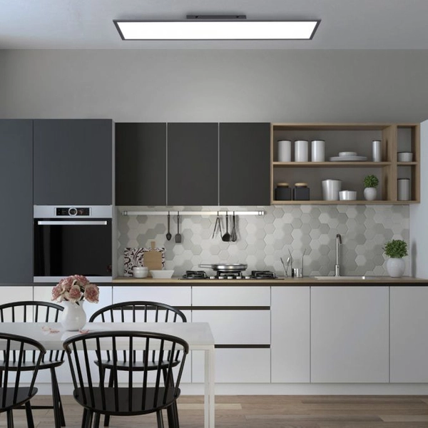 Sufitowa lampa Flat 14757-18 LED 37W biała czarna