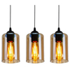 Wisząca lampa na listwie Bistro 33-00545 Candellux szklane tuby czarne