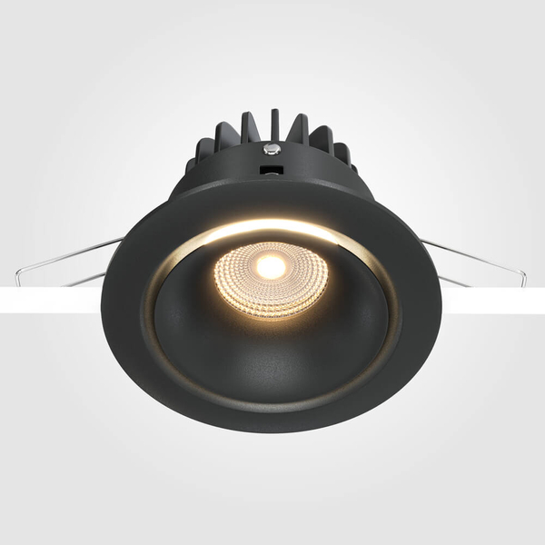Lampa wpuszczana Yin DL031-L12W3K-D-B Maytoni LED 12W 3000K czarna