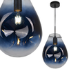 LAMPA wisząca KIMBERLY 316257 Polux loftowa OPRAWA szklany zwis niebieski