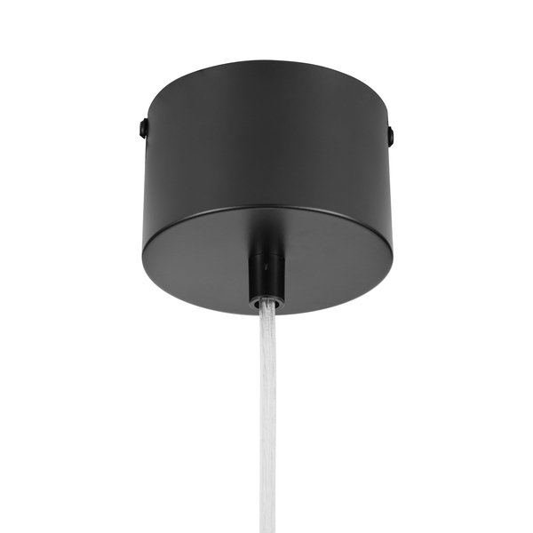 Kopułowa lampa wisząca Diverso ST-10055P black matt Step czarna