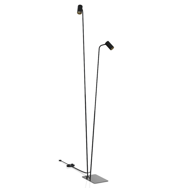 Nowoczesna lampa stojąca Mono 7718 regulowane reflektorki czarne