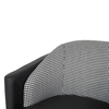 Tapicerowany fotel Gubi MSE011000330 King Home ekoskóra czarna