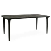 Stół jadalniany LAMINAR MM001501100338 czarny drewniany do jadalni 200x101cm