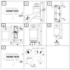 Elewacyjna LAMPA kinkiet CUSTYRA DL142204169 Trio metalowa OPRAWA ogrodowa tuba zewnętrzna z czujnikiem IP44 antracytowa