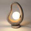Designerska lampa stołowa Opus MOD380TL-01GR na komodę szara