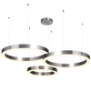 Zawieszana lampa CIRCLE ST-8848-60+60+80 nickel LED 85W 3000K ring srebrna