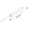 Zasilacz szynowy magnetyczny Slim Magnetic ML2227 100W 24V czarny