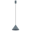Metalowa lampa stożkowa ZENITH 11491 zwis szary błękit