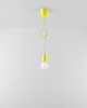 Industrialna LAMPA wisząca SL.0578 OPRAWKA na żarówkę ZWIS kabel przewód żółta