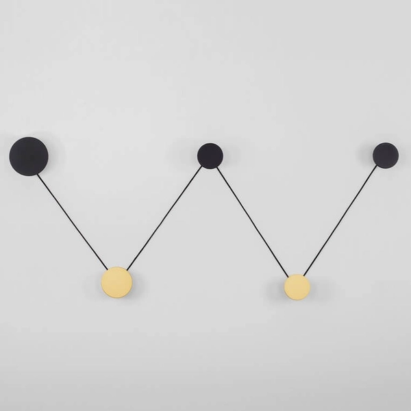 Kinkiet ścienny CLIZA LE44707 LED 34W 3000K punkty czarny złoty