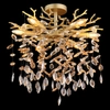 Kryształowa sufitowa lampa Queena 64138DG do salonu glamour złoty