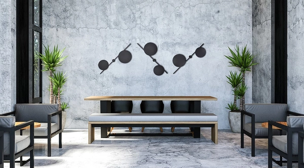 Kinkiet dwupunktowy Rega K-4638 Kaja czarna lampa loftowa na przedpokój