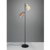 Lampa podłogowa ELIOR DL217419400 Trio z przełącznikiem nożnym beżowa brązowa