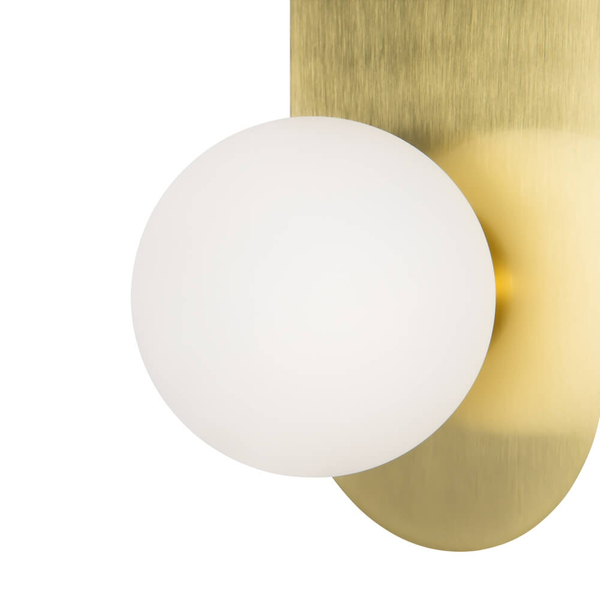 Lampa ścienna na przedpokój Bao MOD419WL-01G Maytoni kula złoty biały