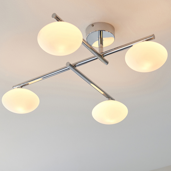 Łazienkowa lampa sufitowa L&-195008 Light& kule szklane IP44 chrom