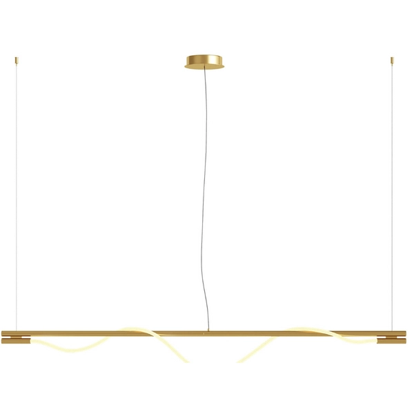 Lampa wisząca Rosa MOD166PL-L20G3K LED 21W podłużna złota
