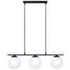 Wisząca lampa molekułowa GLOBE 1209 szklana czarna biała