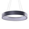Sypialniana lampa wisząca Solvent obręcz LED 92W szara