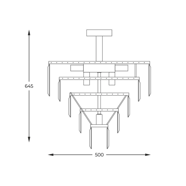 Sypialniana lampa sufitowa Alexandria nad łóżko złota