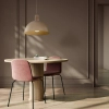 Wisząca nad stół lampa Oslo Sabia 11010 okrągły abażur beżowy