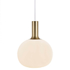 Kulista lampa wisząca szklana Alton 47313001 nad stół biały złoty