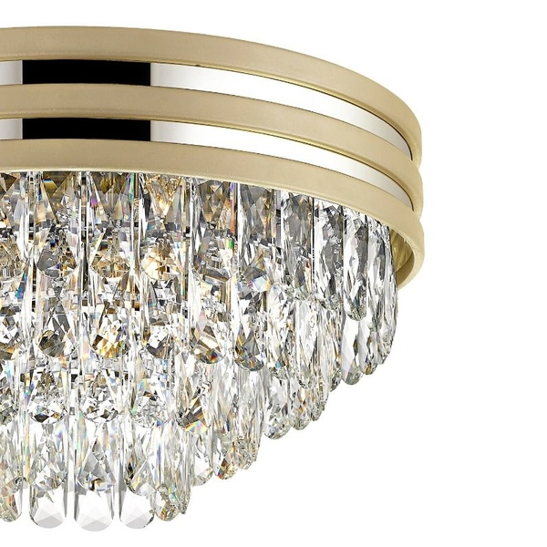 Sufitowa lampa glamour NAICA C0525-05A-V6B5 kryształowa złota