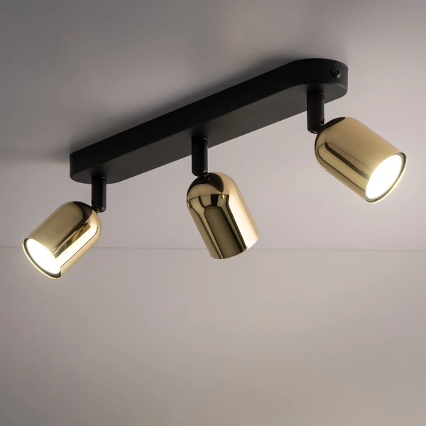 Reflektorki sufitowe potrójne Top 6032 TK Lighting tuby metalowe złote