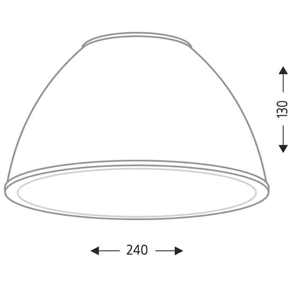 Industrialna LAMPA sufitowa SASEBO 7968 Shilo metalowa OPRAWA okrągły plafon czarny