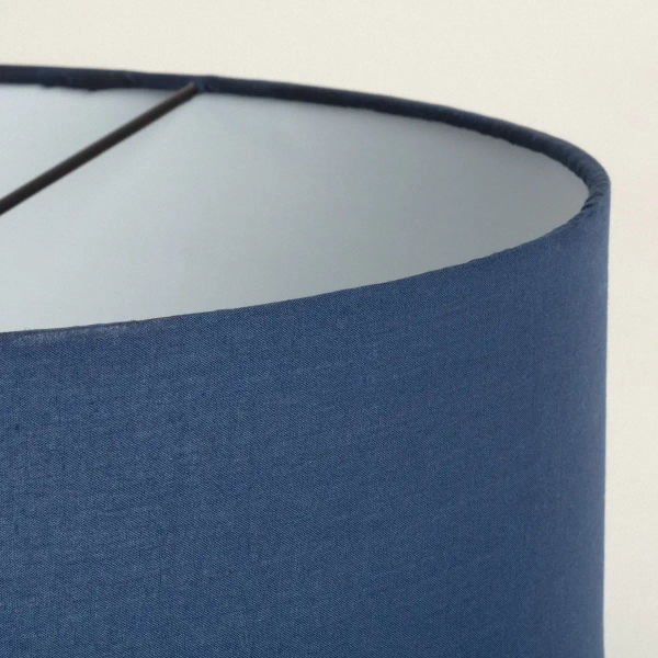 Materiałowa lampa wisząca Tesutto ABR-LWT-E27 Abruzzo tuba granatowy złoty