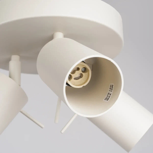 Potrójna lampa sufitowa RING SL.1497 regulowane tubki beżowe
