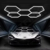 Geometryczny plafon Hexagon HEX-565-Y9-V11-PS1 LED 230W 4000K IP54 biały