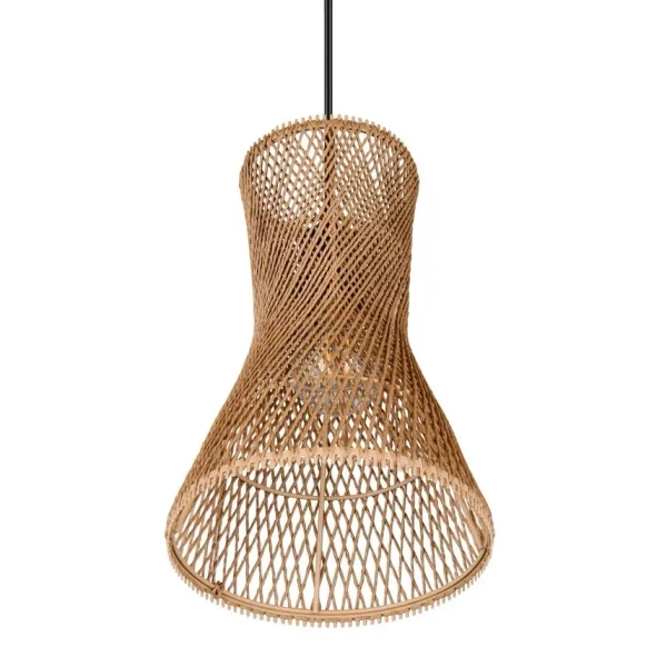 Wisząca lampa boho BIJOU R31831026 do jadalni brązowy czarny