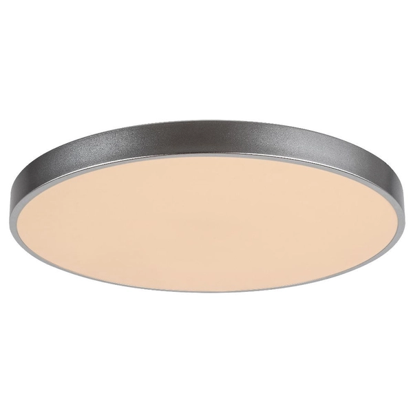 LAMPA sufitowa TESIA 3317 Rabalux nowoczesny plafon LED 3000K - 6000K z pilotem srebrny