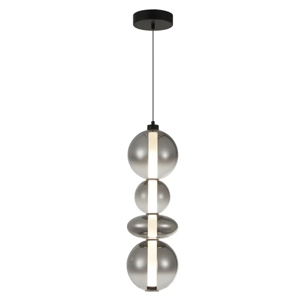 Wisząca lampa nad stół DAPHNE ML0347 LED 36W 3000K przydymiona czarna