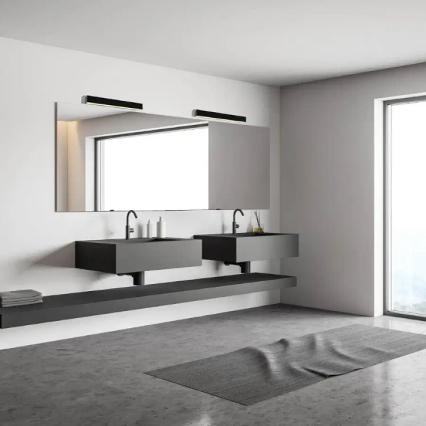 Ledowy kinkiet nad lustro 22088 LED 15W 3000K łazienkowy IP44 czarny